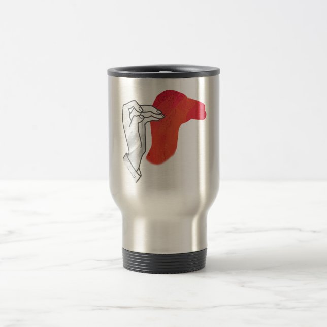 Taza De Viaje Hand Silhouette Camel Red (Centro)