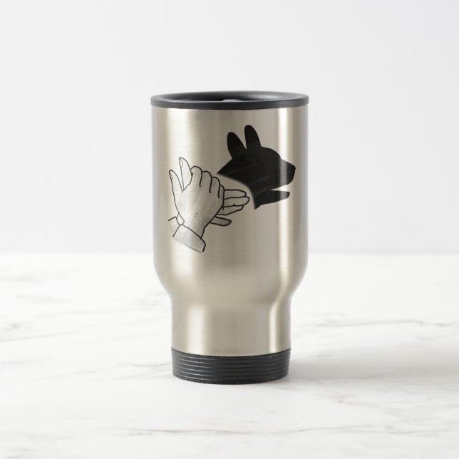 Taza De Viaje Hand Silhouette Dog (Centro)