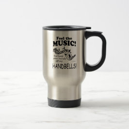 Taza De Viaje Handbells Siente La Música Travel Mug
