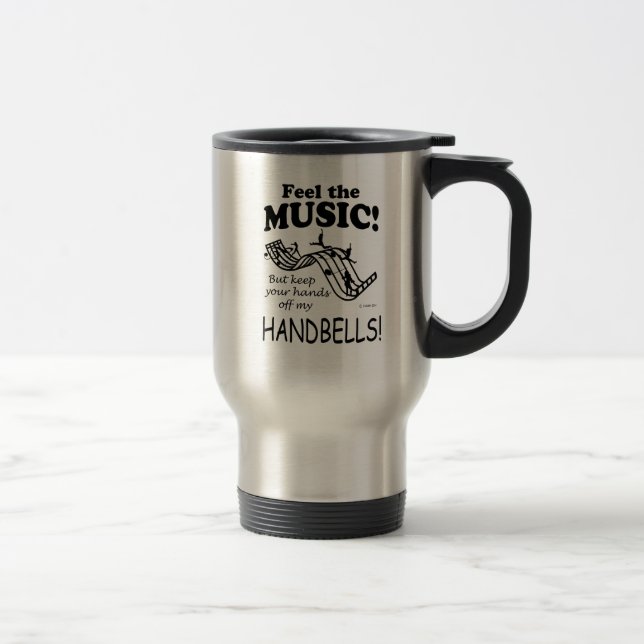 Taza De Viaje Handbells Siente La Música Travel Mug (Derecha)