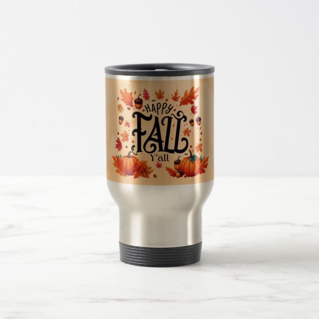 Taza De Viaje Happy Fall Y'all (Centro)