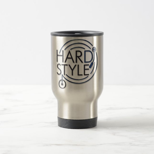 Taza De Viaje HARDSTYLE DJ - diseño metalizado (Centro)
