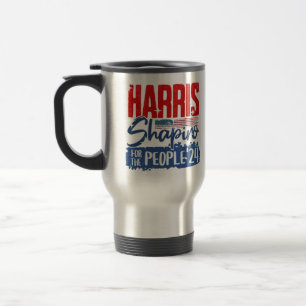 Taza De Viaje Harris Shapiro 2024 por el pueblo Bandera de Estad