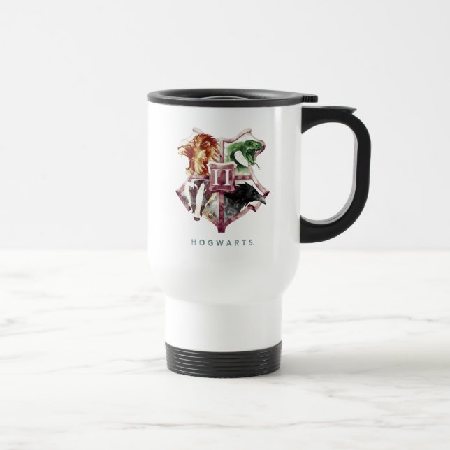 Taza De Viaje Harry Potter | Escudo de HOGWARTS™ Acuarela (Derecha)