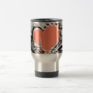 Taza De Viaje heart&flowers_mug