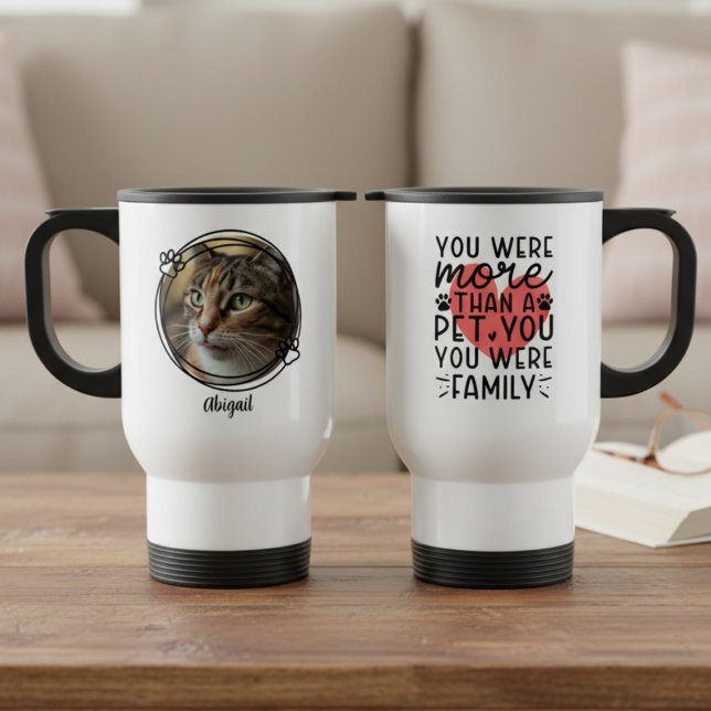 Taza De Viaje Heartfelt Pet Memorial Photo – Loving Remembrance (Heartfelt pet memorial photo travel mug)