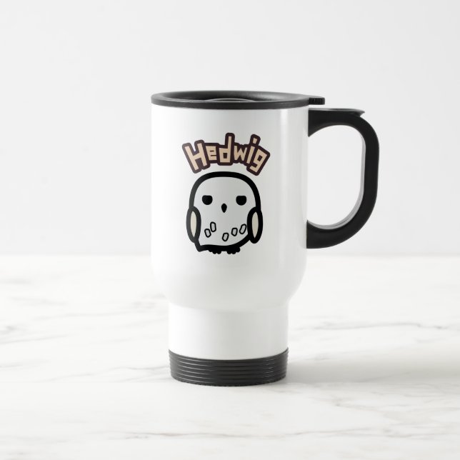 Taza De Viaje Hedwig Cartoon Character Art (Derecha)