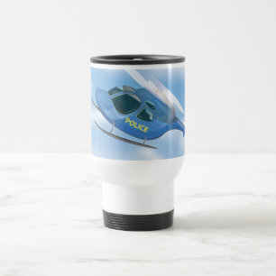 Taza De Viaje Helicóptero de la Policía