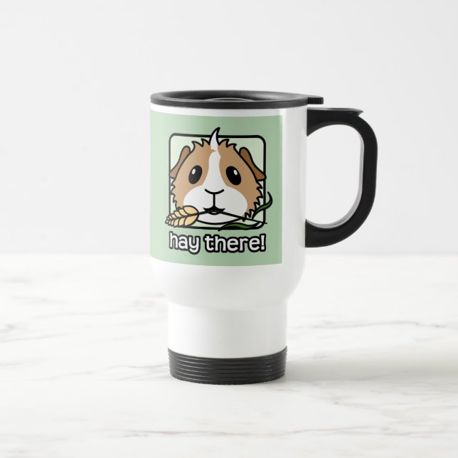 Taza De Viaje ¡Heno allí! (Conejillo de Indias) (Derecha)