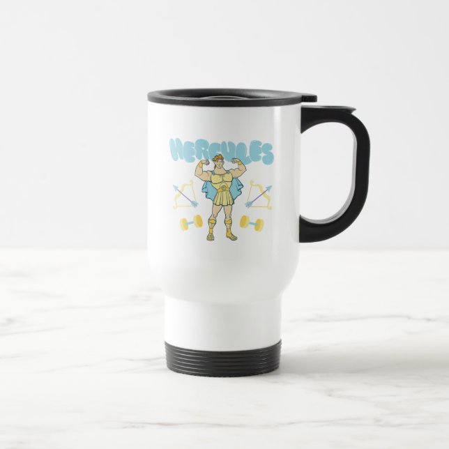 Taza De Viaje Hercules Arrows and Dumbbells Flex Travel Mug (Derecha)