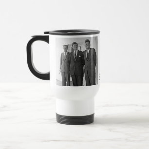 Taza De Viaje Hermanos de Kennedy, Juan, Ted, Roberto