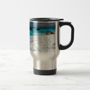 Taza De Viaje Hermosa agua de playa surf aloha boda hawaiana