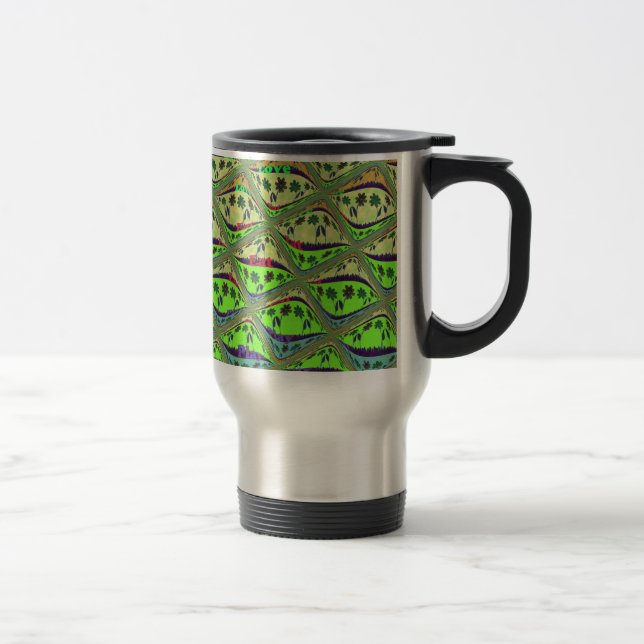 Taza De Viaje Hermosa Belleza Floral en Jardín Ecléctico (Derecha)