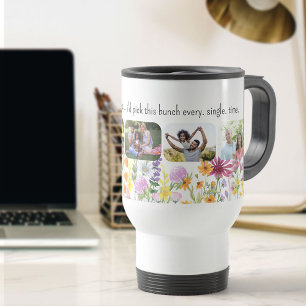 Taza De Viaje Hermosa Flor Silvestre 5 foto Si la familia fueran