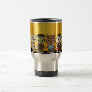 Taza De Viaje Hermosa, Frankenstein, Drácula, lobo