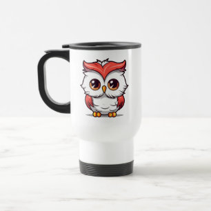 Taza De Viaje Hermosa lechuza estilo Kawaii Personalizado-77038