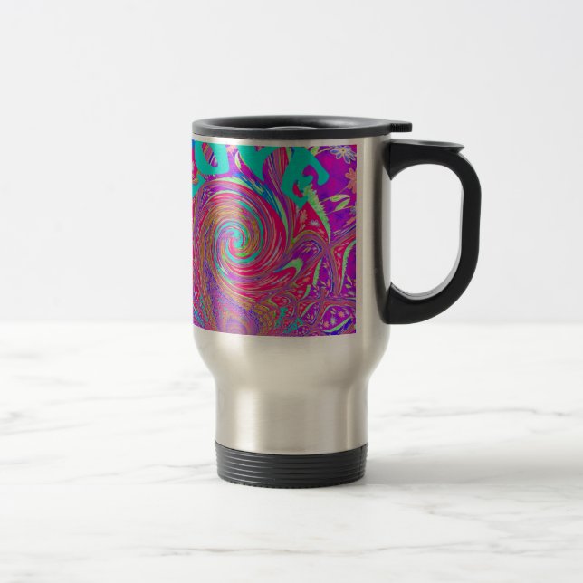 Taza De Viaje Hermosa maravilla Amor Remolino Texto Arte Imprimi (Derecha)