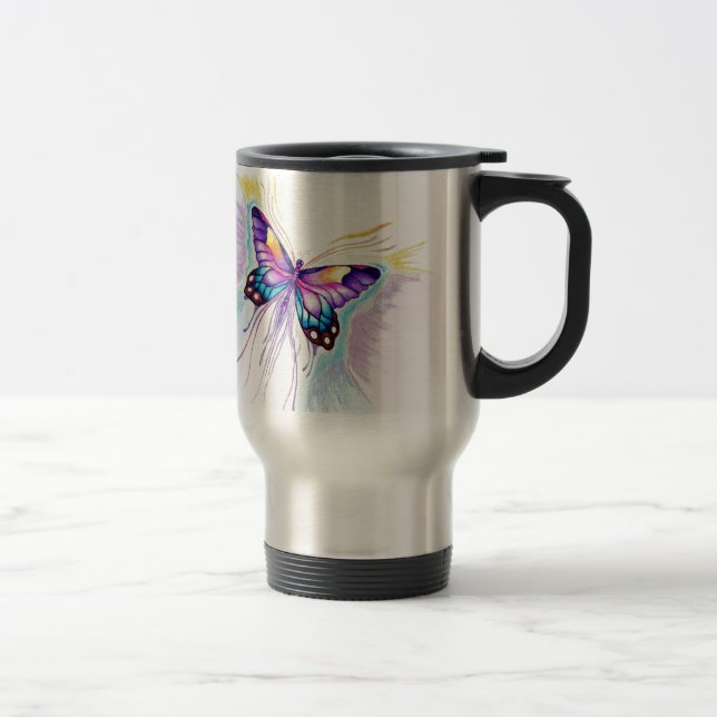 Taza De Viaje Hermosa mariposa (Derecha)