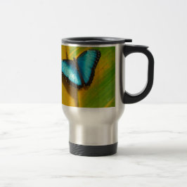 Taza De Viaje Hermosa Mariposa Irisada
