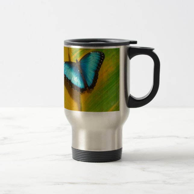 Taza De Viaje Hermosa Mariposa Irisada (Derecha)