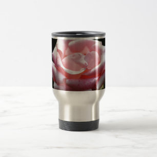 Taza De Viaje Hermoso acercamiento rosa