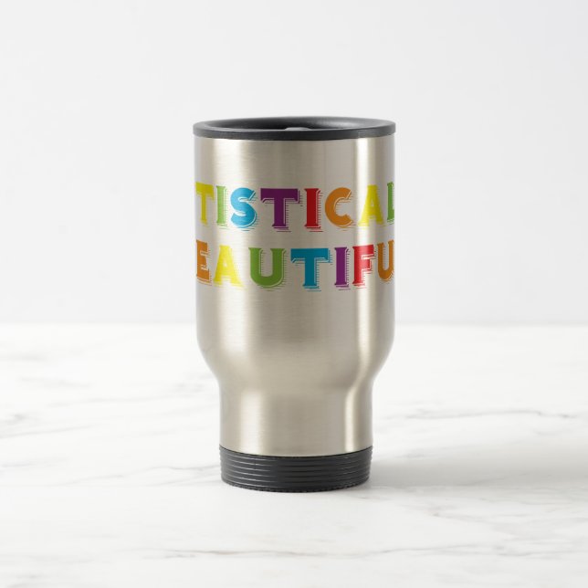 Taza De Viaje Hermoso autista (Centro)