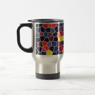 Taza De Viaje Hermoso café mosaico