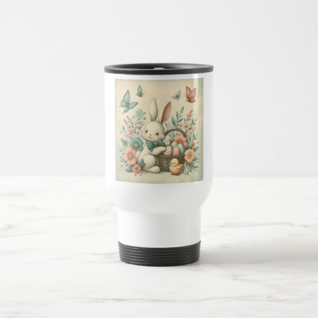 Taza De Viaje Hermoso de Pascua y pollo (Centro)