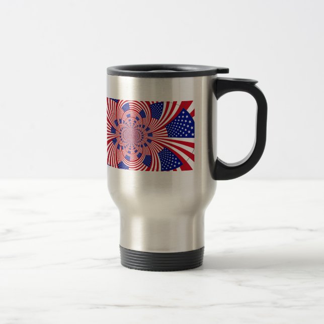 Taza De Viaje Hermoso e impresionante Kaleidoscopio de la Bander (Derecha)