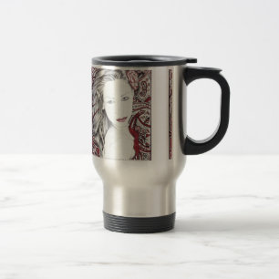 Taza De Viaje Hermoso Elfo Female Paisley