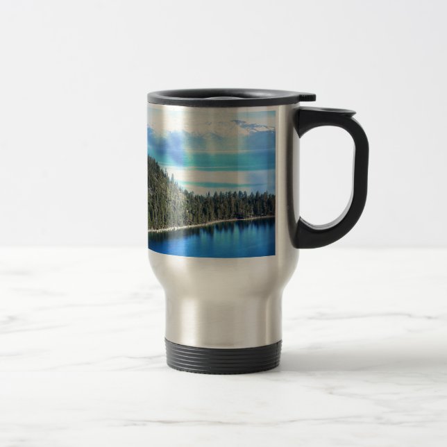 TAZA DE VIAJE HERMOSO LAGO TAHOE (Derecha)
