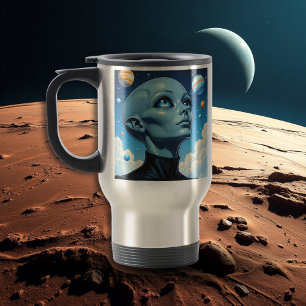 Taza De Viaje Hermoso ser extraterrestre