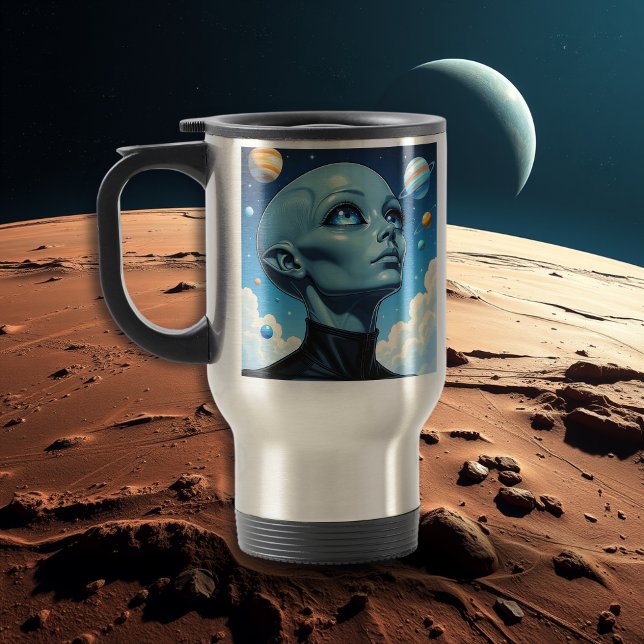 Taza De Viaje Hermoso ser extraterrestre (Subido por el creador)
