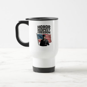 Taza De Viaje Héroes Veterano Día Diseño Patriótico