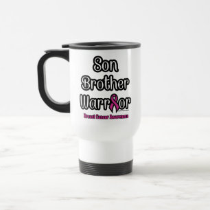 Taza De Viaje Hijo hermano Guerrero... Cáncer de mama