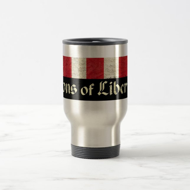 Taza De Viaje Hijos de la bandera de la libertad (Centro)
