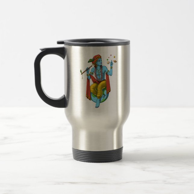 Taza De Viaje Hinduismo Lord Krishna (Izquierda)