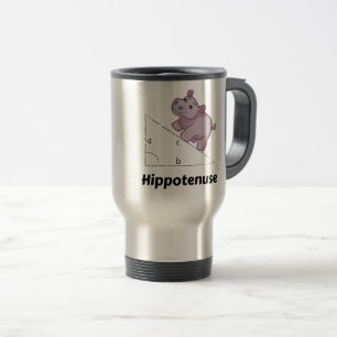 Taza De Viaje Hippotenuse Funny Math