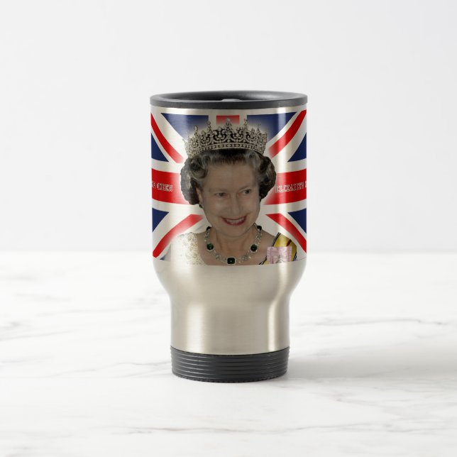 Taza De Viaje HM Queen Elizabeth II - Foto pro (Centro)