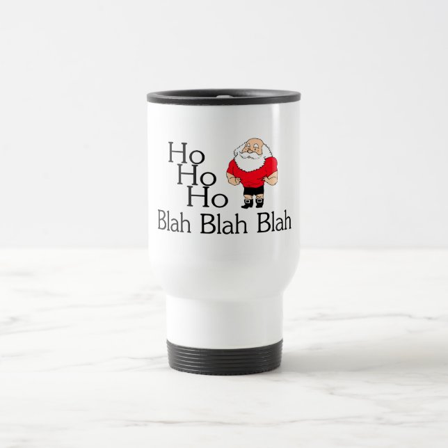 Taza De Viaje Ho Ho Ho soso - navidad soso (Centro)