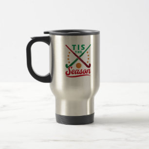Taza De Viaje Hockey sobre hierba Navidad Es la temporada Jugado