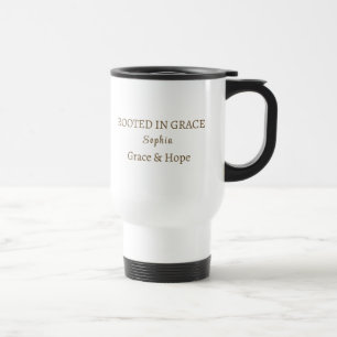 Taza De Viaje Hoja de Ginkgo Dorada Personalizada con Nombre