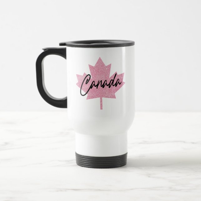 Taza De Viaje Hojas de arce de Canadá (Izquierda)