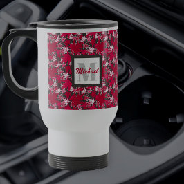 Taza De Viaje Hojas de arce en un barro de viaje de fondo de car