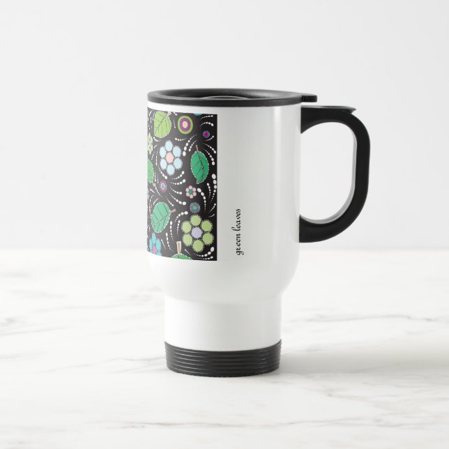 Taza De Viaje hojas del verde (Derecha)