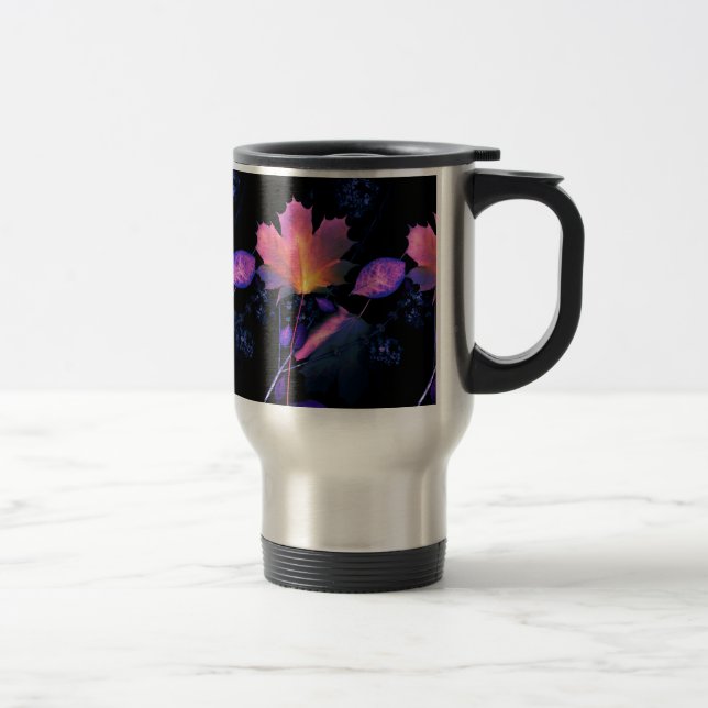 Taza De Viaje Hojas otoñales en Neon (Derecha)