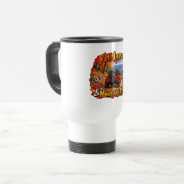 Taza De Viaje Hojas rojas de otoño y senderos de montaña