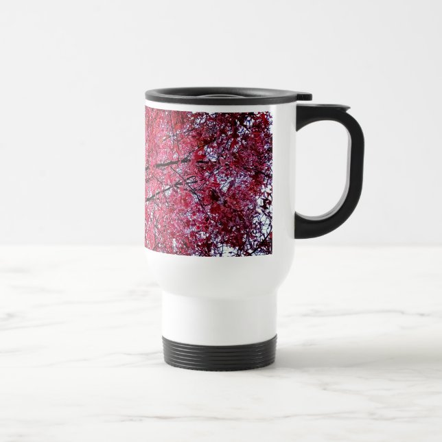Taza De Viaje Hojas rosadas (Derecha)