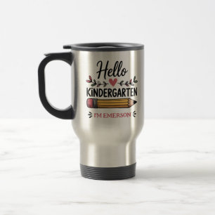 Taza De Viaje Hola jardín de infancia Personalizado De vuelta a
