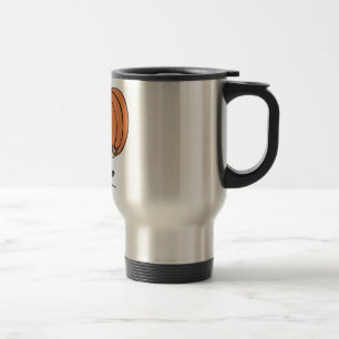 Taza De Viaje Hombre llevando una calabaza gigante enorme cosech